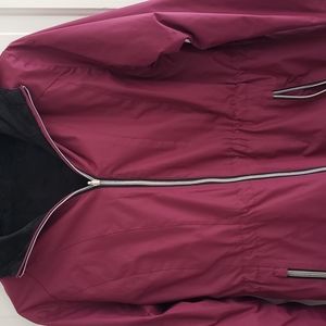 Womans fleece lined hooded jacket